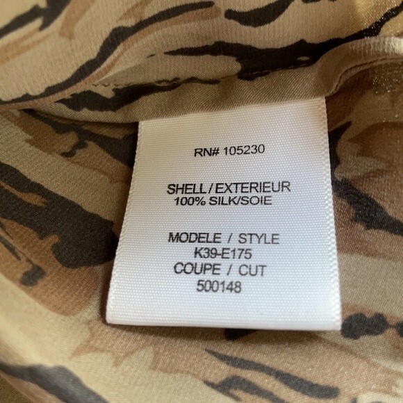 Equipment Silk Shirt Style Women's Size S Animal Print - Picture 6 of 8